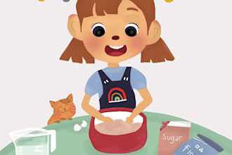 draw childern book illustration for you