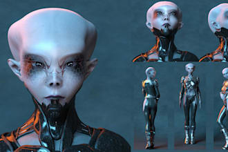 make 3d character model