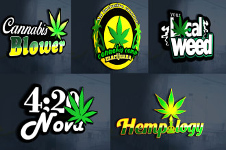 do unique cannabis, weed,marijuana,hemp and cbd logo