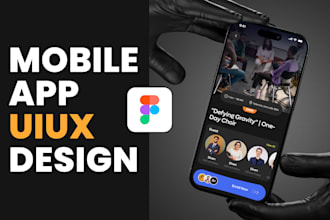 create clean and modern app UI UX design in figma