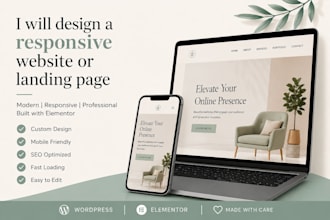 build a professional wordpress website with elementor