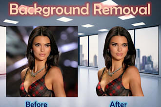 do professional photo editing and background removal