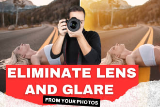remove lens glare and sun flare through photoshop editing