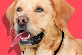 draw vector art for pet in 24 hours