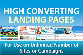 delivers 10 high converting squeeze pages in different varieties of niches