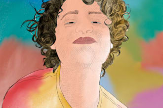 make an illustration based on the photo you send me