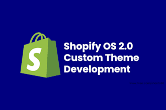 do shopify custom theme development and product page design