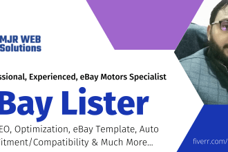 be your ebay lister VA for ebay SEO listing ebay motors