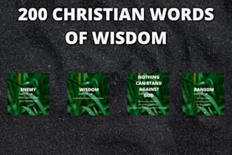 give you 200 christian words of wisdom instagram quotes from the bible
