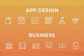 Big Deals!  design crisp vector line icons