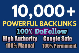 make contextual high quality dofollow authority backlinks