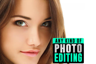 do photoshop image editing and photo editing