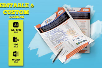 design professional and attractive capability statement for business
