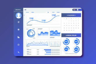 design stunning ui and ux for dashboard, web, mobile app, saas and admin