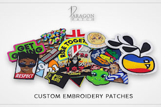 do custom embroidered patches, custom embroidery patches with shipping