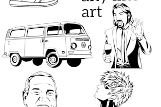 draw anything in line art style
