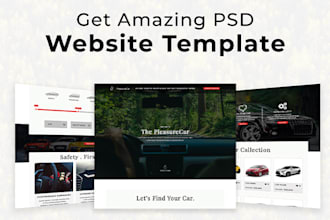 design creative PSD landing page or website template