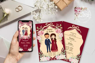 give professional invitation design to your