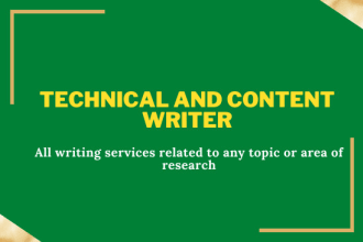 write on any subject following undergoing comprehensive research