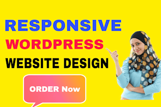 create responsive wordpress website design or blog