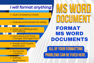 format ms word documents
