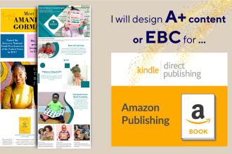 design amazon a plus content or ebc design for amazon kindle