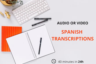 transcribe any spanish audio or video
