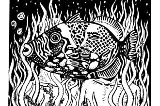 design an illustration in this art style of mine
