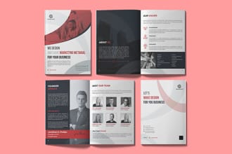 design brochure, annual report, booklet, or company profile