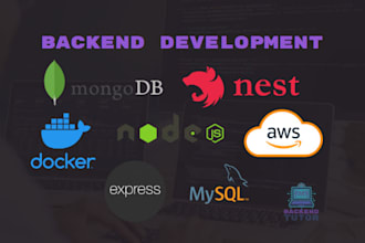 develop nodejs api backend with express, nestjs