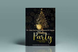 design an awesome christmas flyer or poster