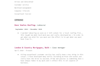 resume writing and administrative assistance