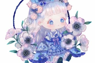 make the cutest chibi character