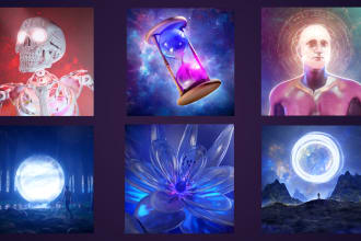 make 3d album cover art for your next release