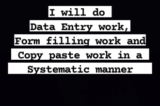 do form filling data entry and copy paste