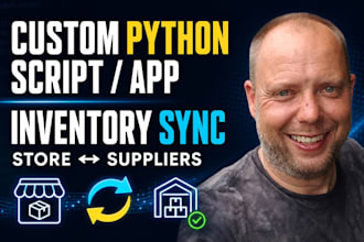 automate shopify stock inventory and orders sync with suppliers by python script