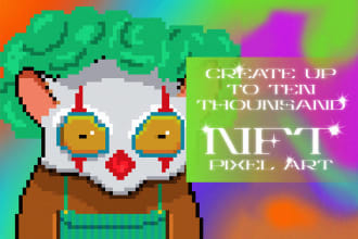 create premium pixel art nft collection for you