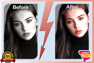 colourize, retouch, and restore your photos within 12 hours