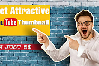 create an attractive custom youtube thumbnail at the cheapest price
