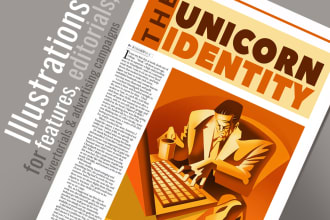 create illustrations for editorials, features, advertorials, campaigns