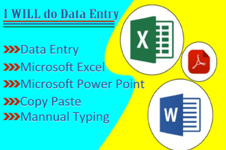 do data entry, copy paste and form fill