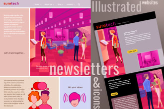 create illustrations for websites, newsletters, web icons, games