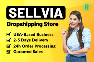 create sellvia woocommerce dropshipping website for US market