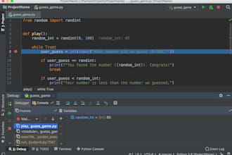 make a console program with python
