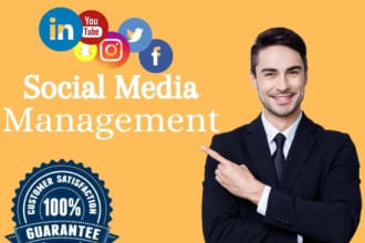 be your social media marketing manager and content maker