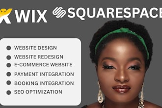 create squarespace website design, wix studio, wix website, virtual assistant