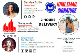create a clickable HTML email signature