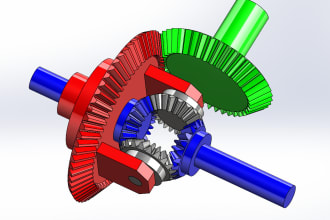 do mechanical parts drawing and 3d modelling