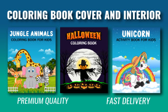 do kdp kids coloring book cover and interior