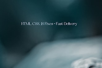 fix HTML, CSS, and javascript issues quickly